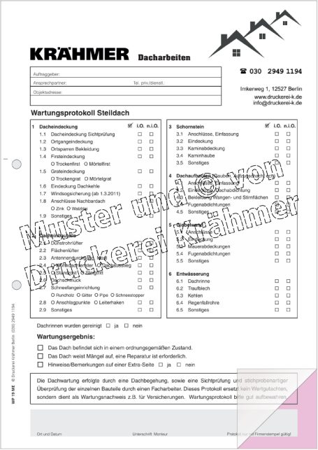 Rechnung von KRÄHMER, mit Details zu Leistungen und Preisen.