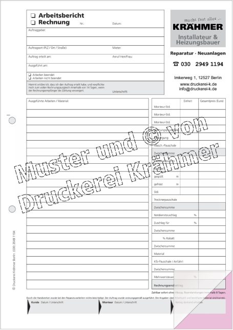 Formular zur Arbeitsunfähigkeitsbescheinigung mit Kontaktdaten.