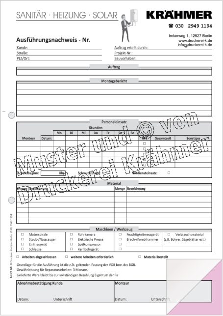 Formular für einen Mietvertrag mit Angaben zu Mieter, Vermieter und Vertragsdetails.